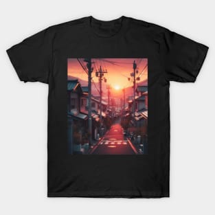 Lofi Art - Japanese Road T-Shirt